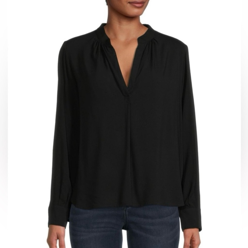 Zadig & Voltaire Tink Blouse Top Black Size Small Viscose Lightweight Flowy